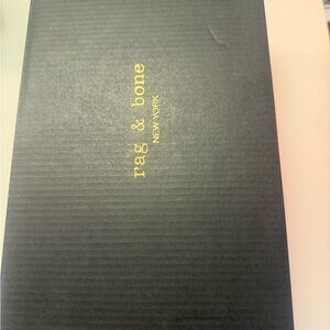 Rag & Bone Black Shoe Box with Lime Label